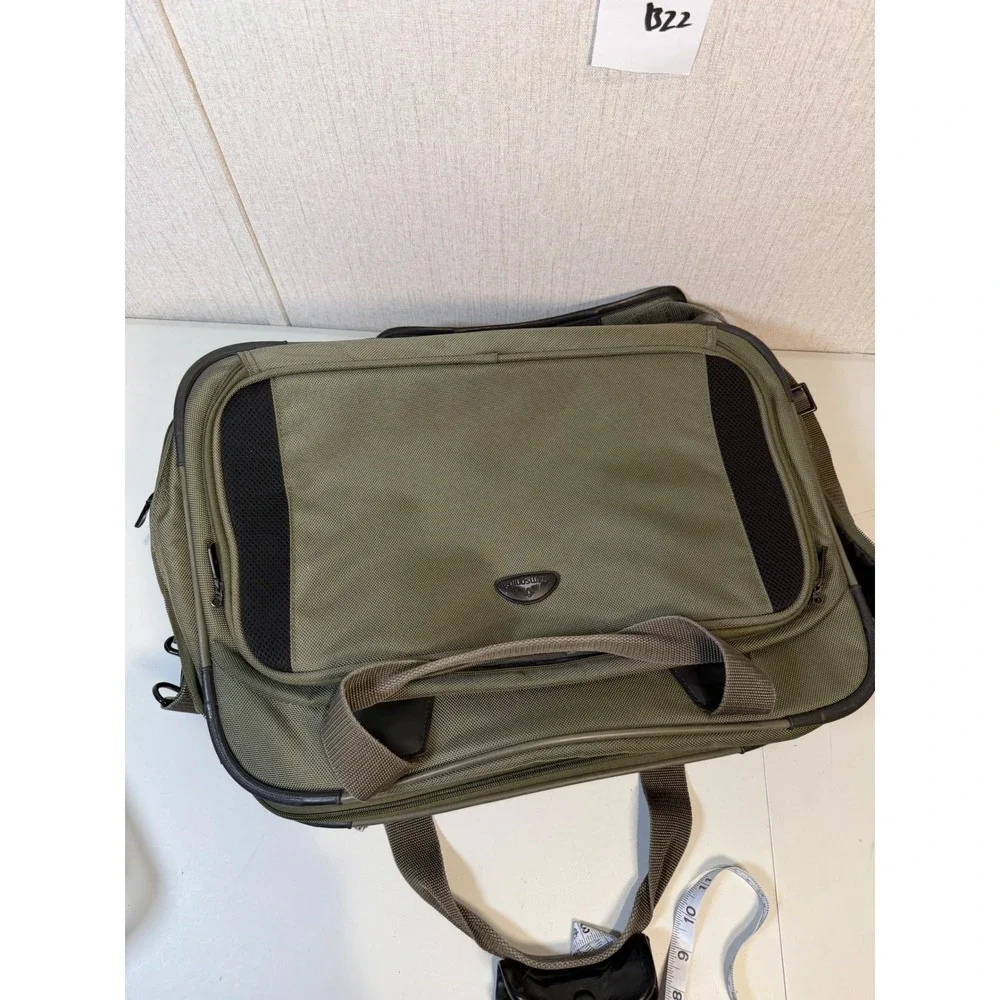 Samsonite Expandable Laptop Carry On Bag Soft Shell Shoulder‎ Case Green